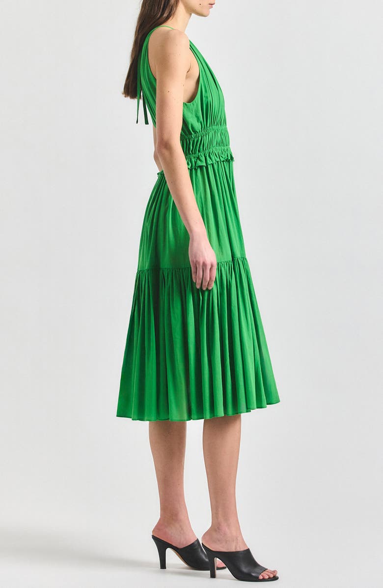 Derek Lam 10 Crosby Sloane Sleeveless A-Line Dress, Alternate, color, Online Lime