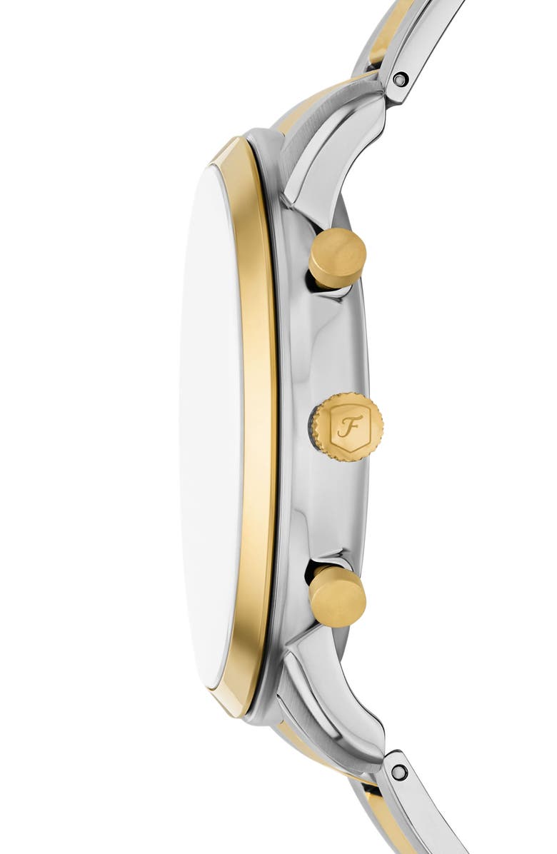 Fossil Neutra Chronograph Bracelet Watch, 44mm, Alternate, color, Two Tone