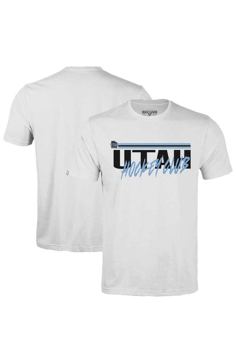 LEVELWEAR Men's Levelwear White Utah Hockey Club Richmond Etched T-Shirt, Main, color, White