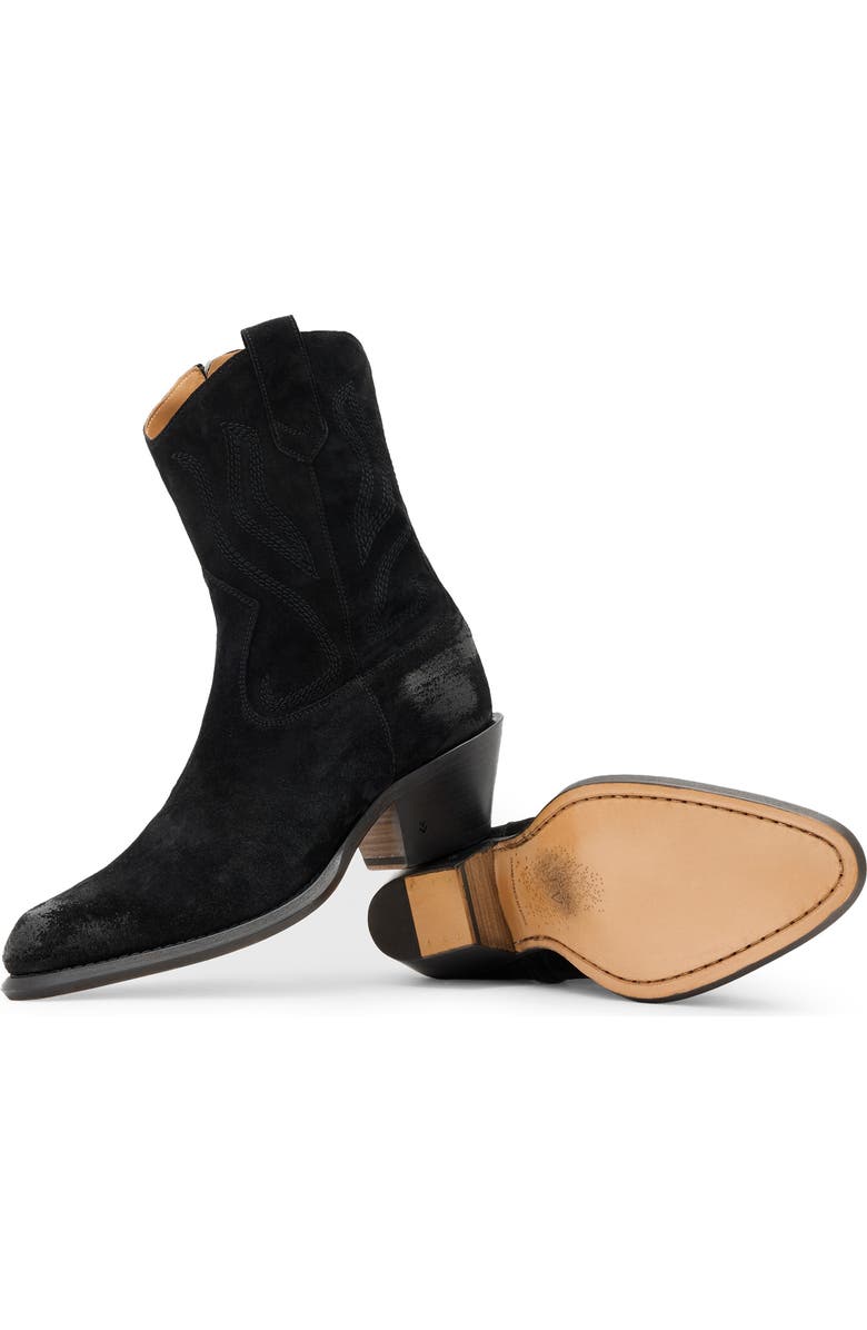 John Varvatos Wainwright Range Western Boot, Alternate, color, Black