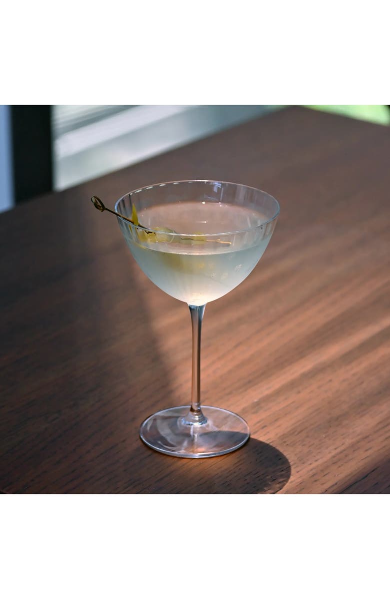 Luigi Bormioli Optica Set of 4 Martini Glasses, Alternate, color, 