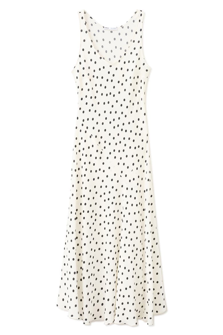 Taby 2 Polka Dot Sleeveless Dress, Main, color, OFF WHITE