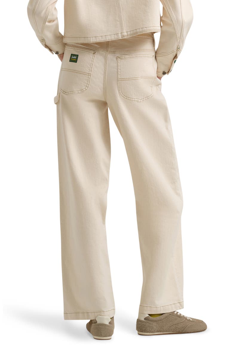 x Crayola Carpenter High Rise Straight Leg Jeans, Alternate, color, ECRU