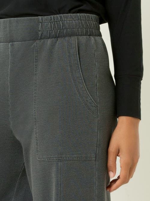 Single Stitch Oversized Wide Leg Pant In Black
