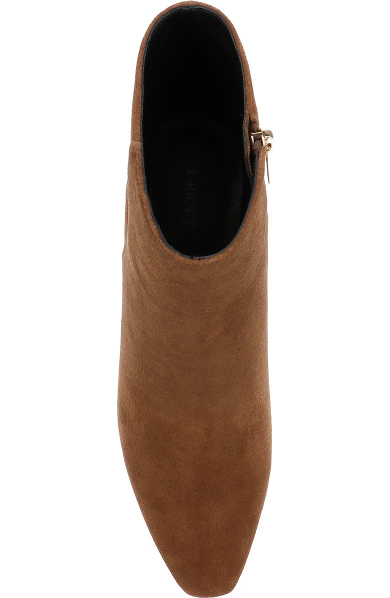 L'AGENCE Melanie Bootie, Alternate, color, Caramel Suede
