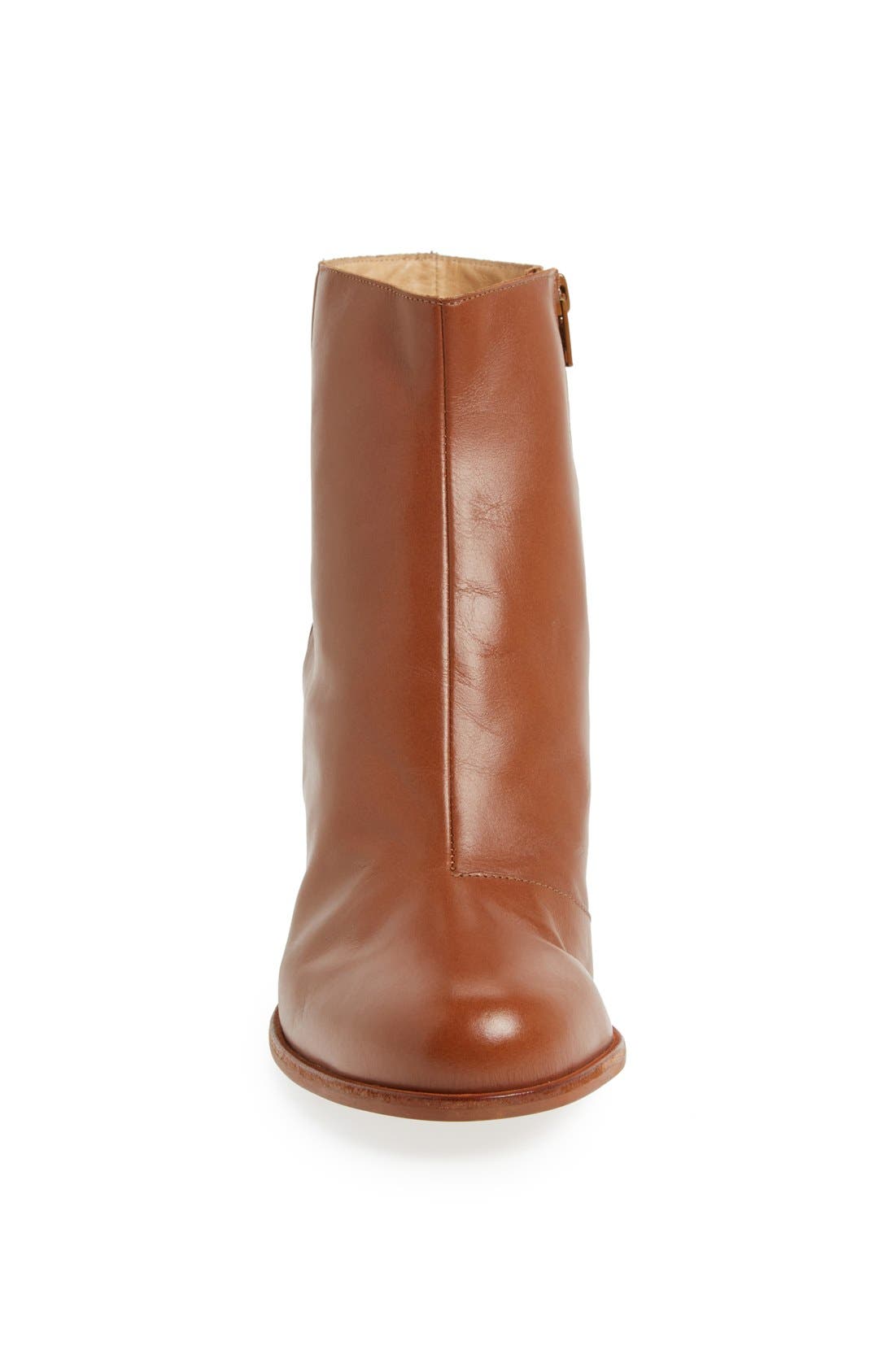 Wedge Bootie, Alternate, color, AMBER/ COPPER LEATHER