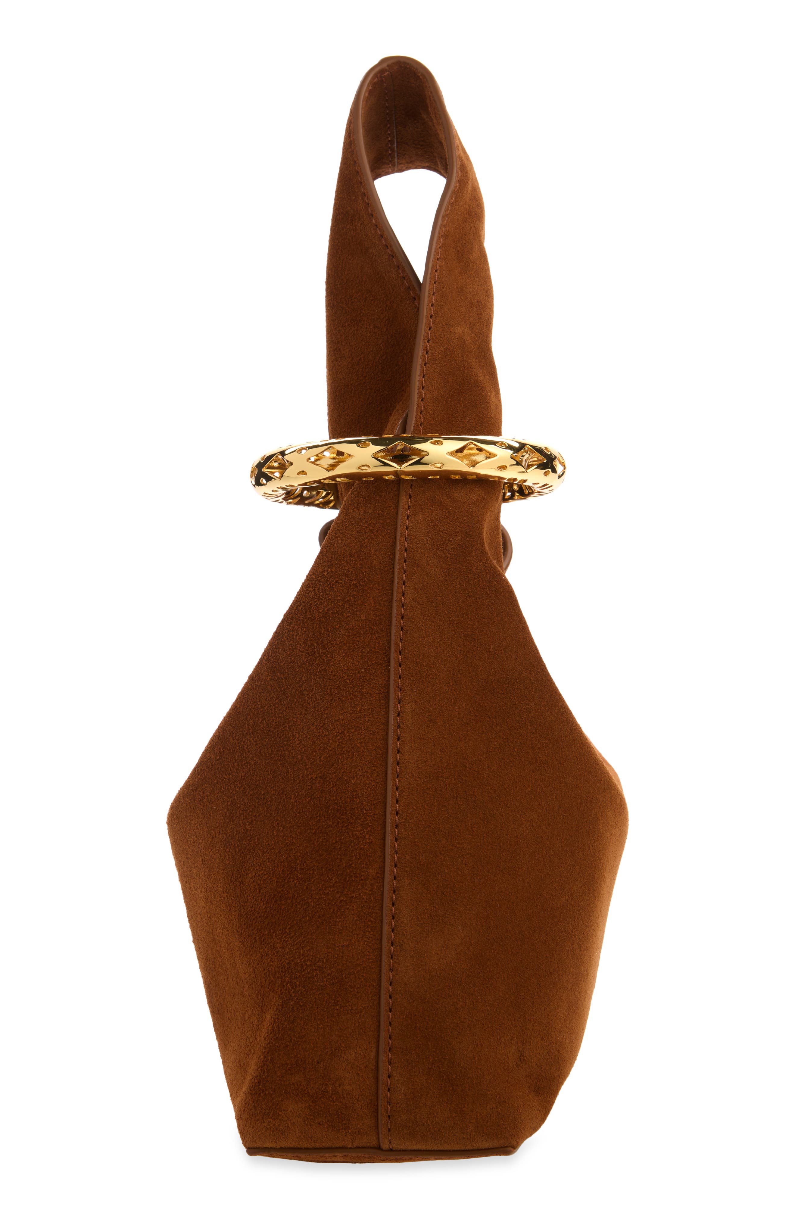 Swing Suede Top Handle Bag, Alternate, color, TOBACCO