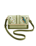 Fable England Embroidered Kingfisher Cross Body Bag
