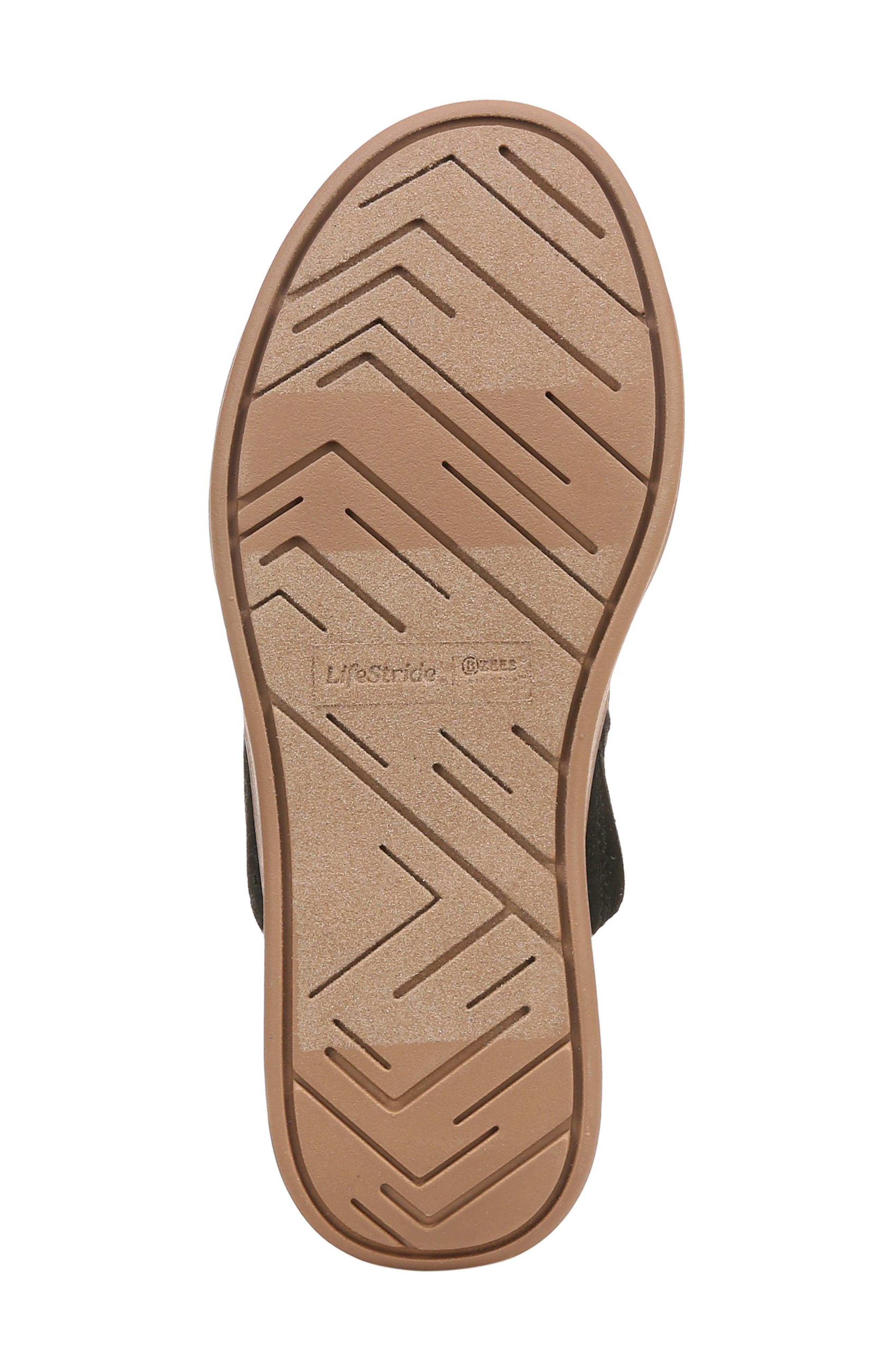 LifeStride Festive Slingback Platform Wedge Sandal - Wide Width Available, Alternate, color, Black