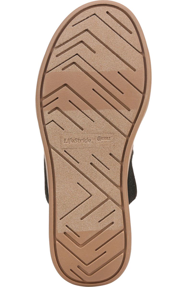 LifeStride Festive Slingback Platform Wedge Sandal - Wide Width Available, Alternate, color, Black