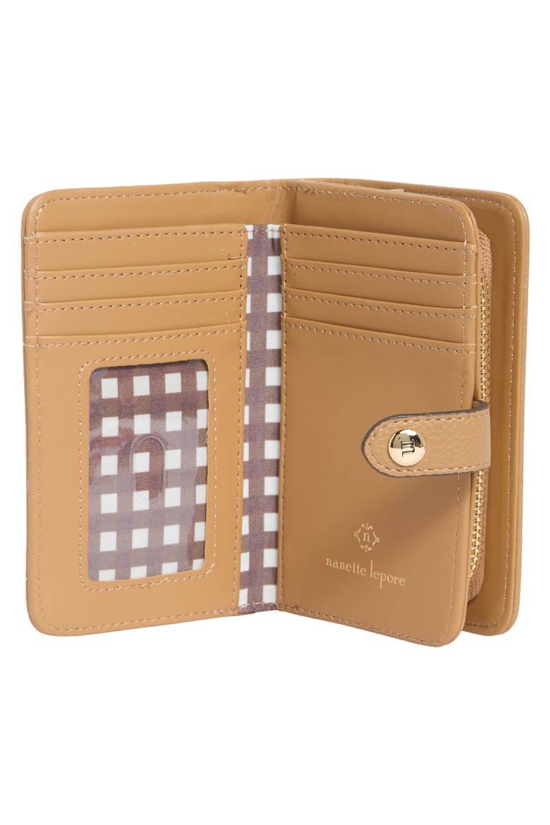 Faux Leather Wallet, Alternate, color, BROWN SUGAR