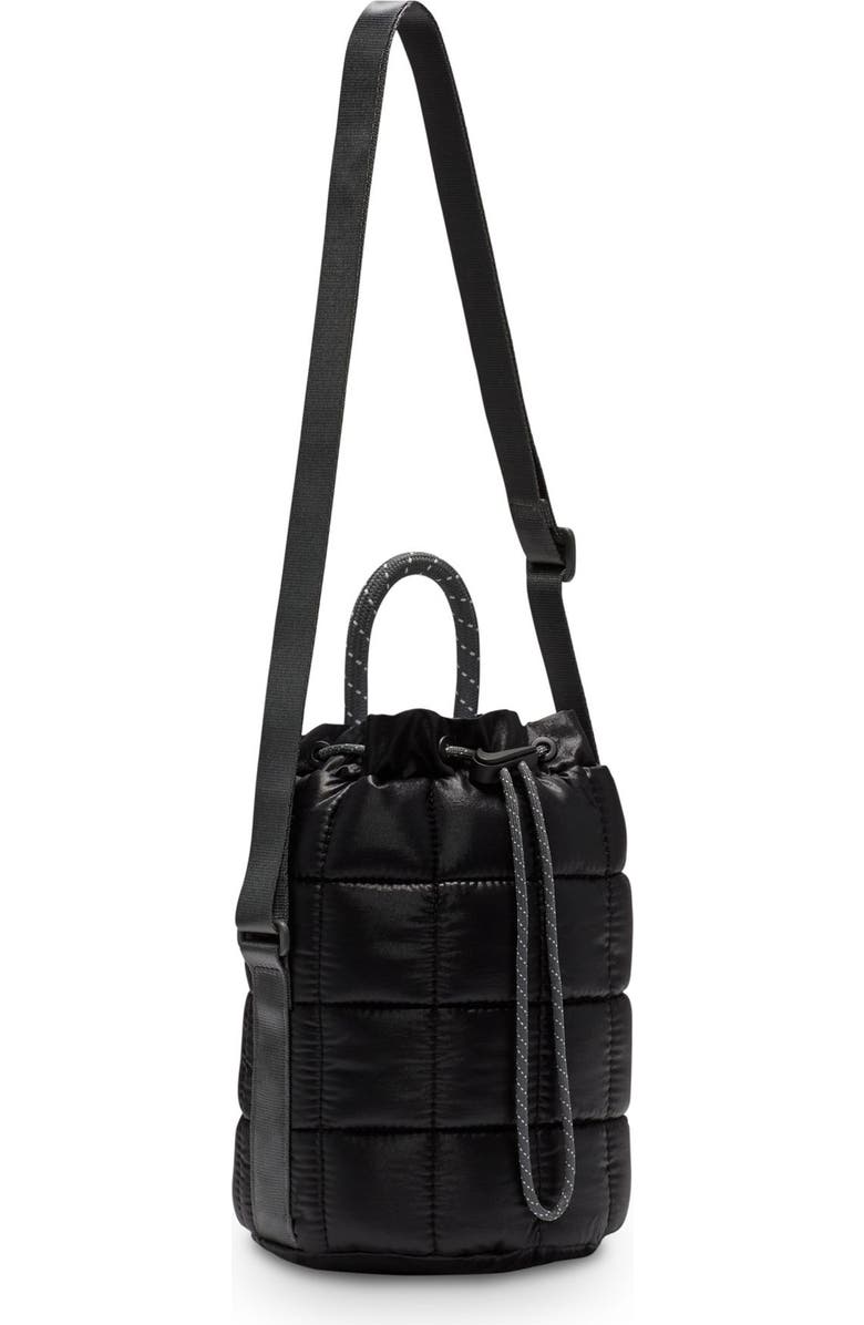 Nike Tiny Puffle Quilted Nylon Tote, Alternate, color, Black/ Iron Grey/ Black