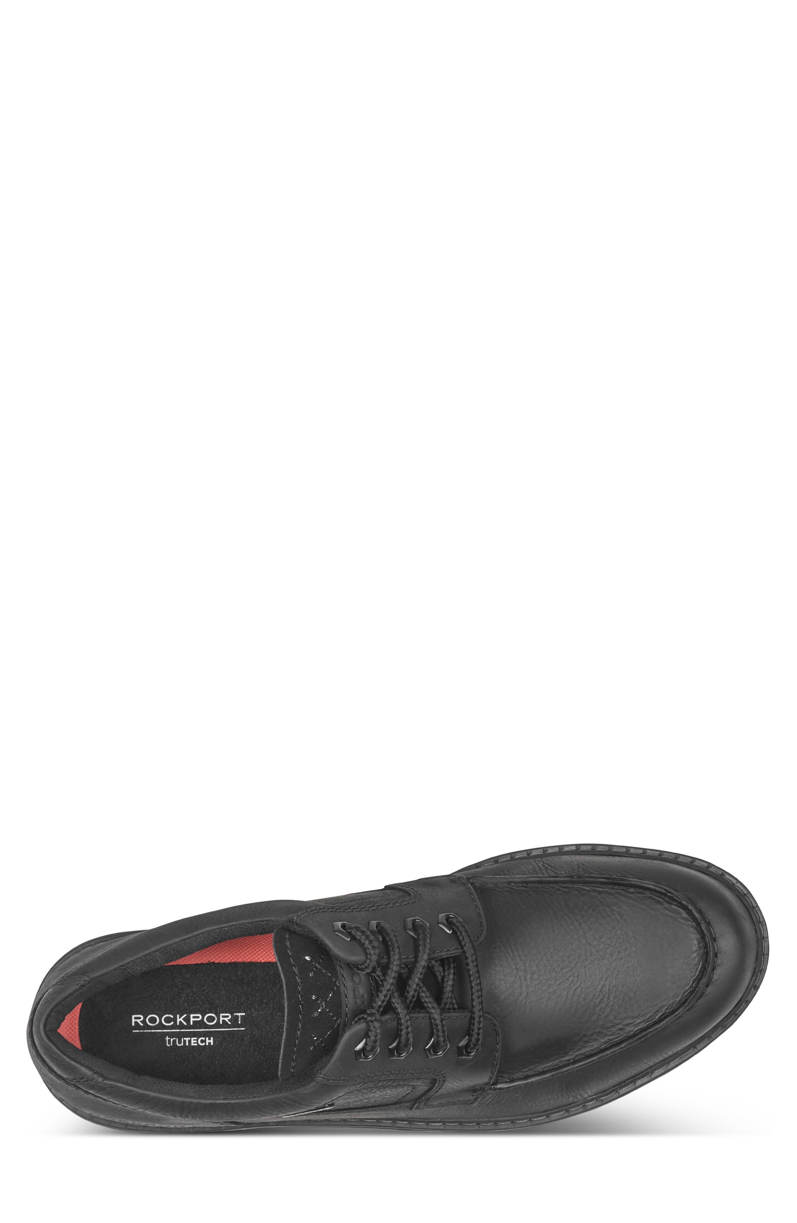 Winfeld Waterproof Moc Toe Derby, Alternate, color, BLACK