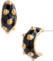 Karine Sultan Dots Hoop Earrings