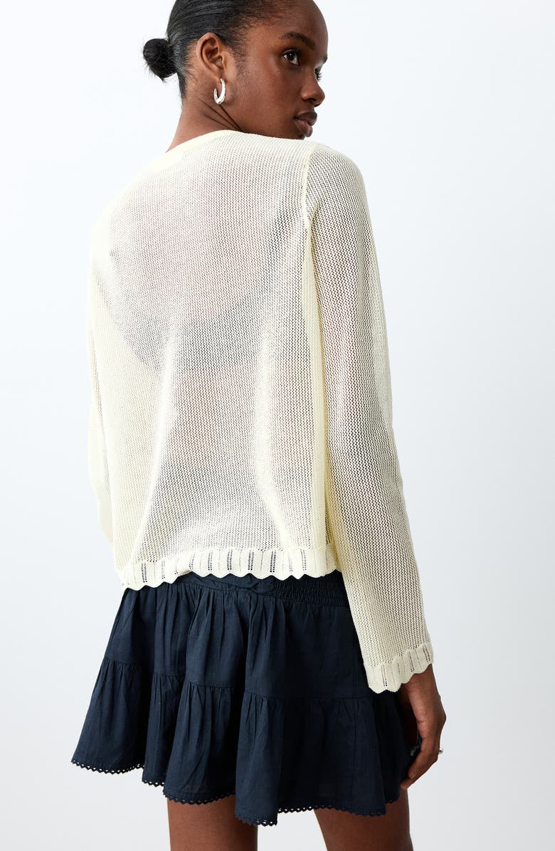 MANGO TEEN Ruched Ruffle Miniskirt, Alternate, color, Navy