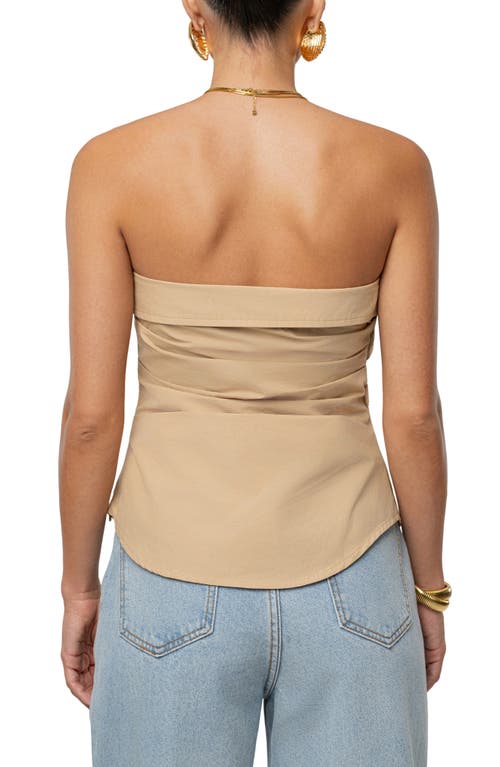 Jluxlabel Riviera Strapless Top In Neutral