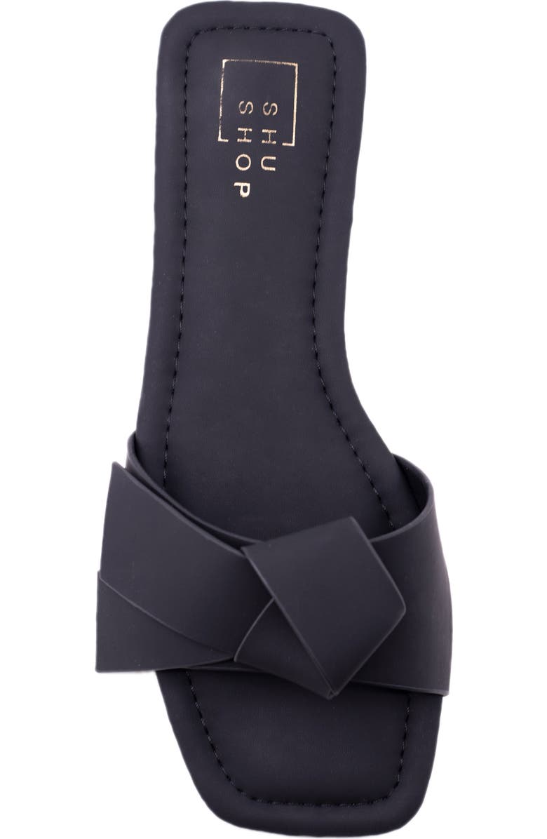 SHUSHOP Diana Slide Sandal, Alternate, color, Black