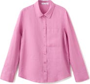 MANGO Pocket Linen Shirt