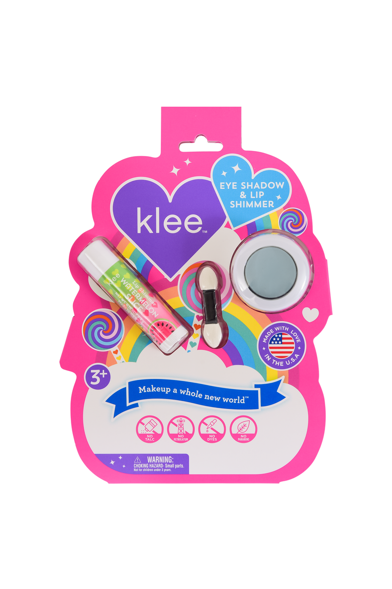 Cloudberry Kiss - Kids' Eye Shadow Lip Shimmer Set, Alternate, color, Baby blue