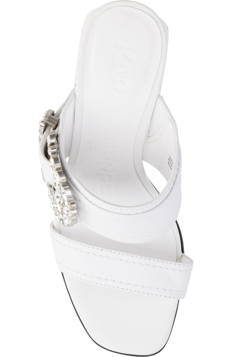 KARL LAGERFELD PARIS Sylvie Sandal, Alternate, color, Bright White
