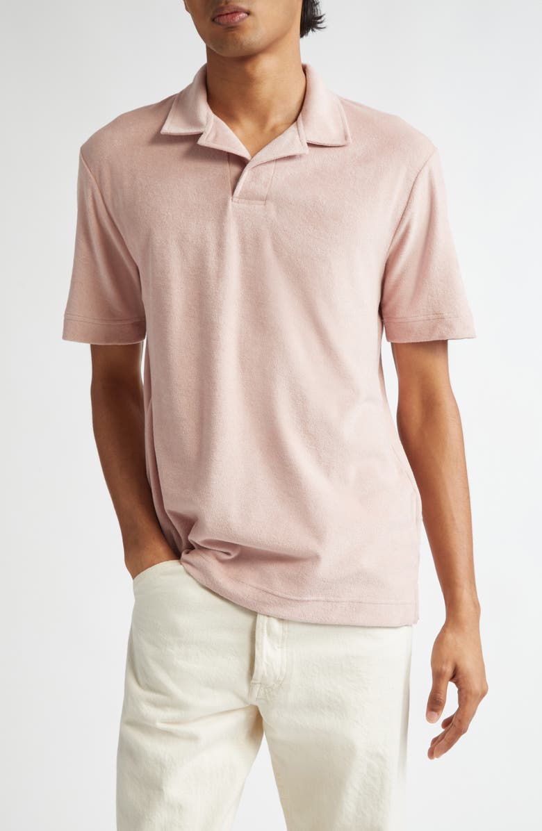 Sunspel Cotton Terry Cloth Polo, Main, color,