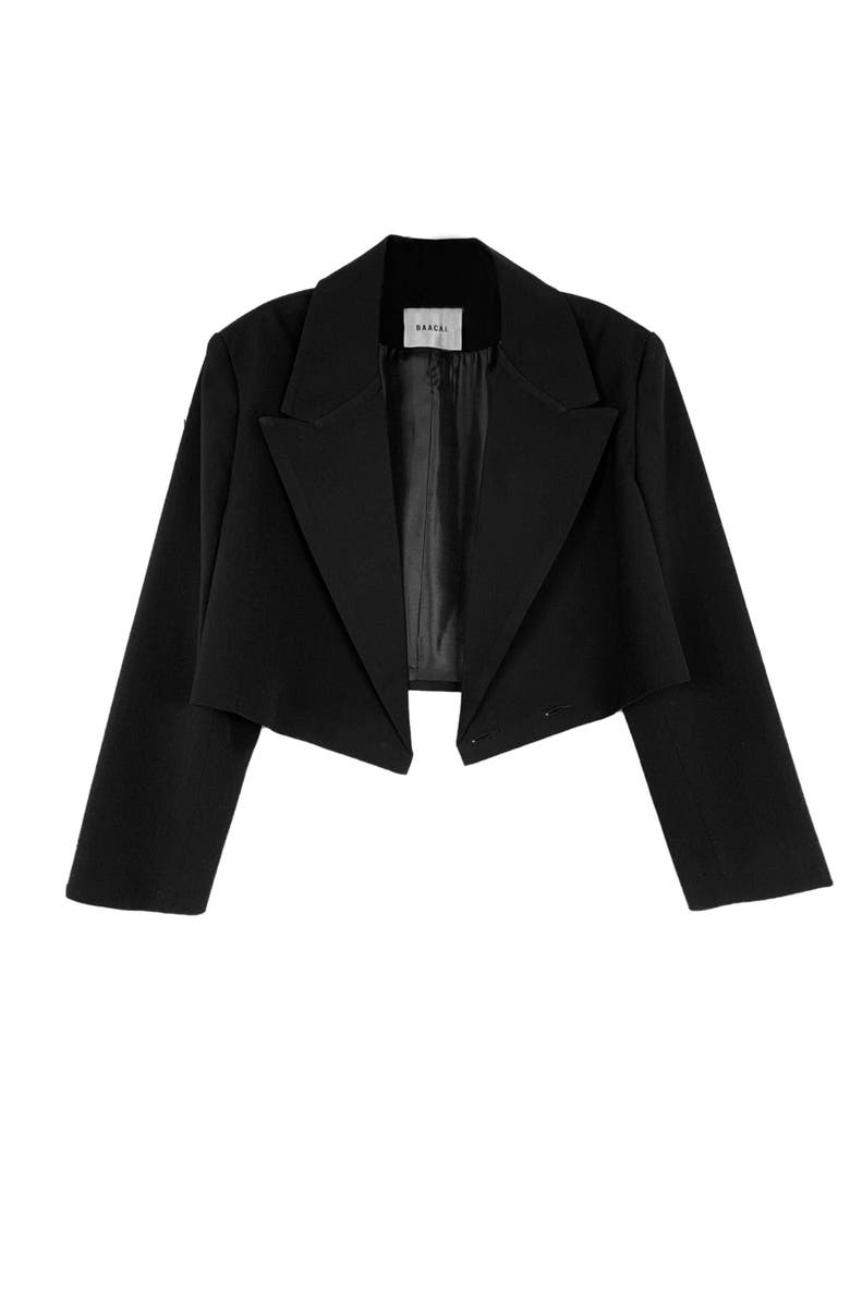BAACAL Crop Blazer, Main, color, Black