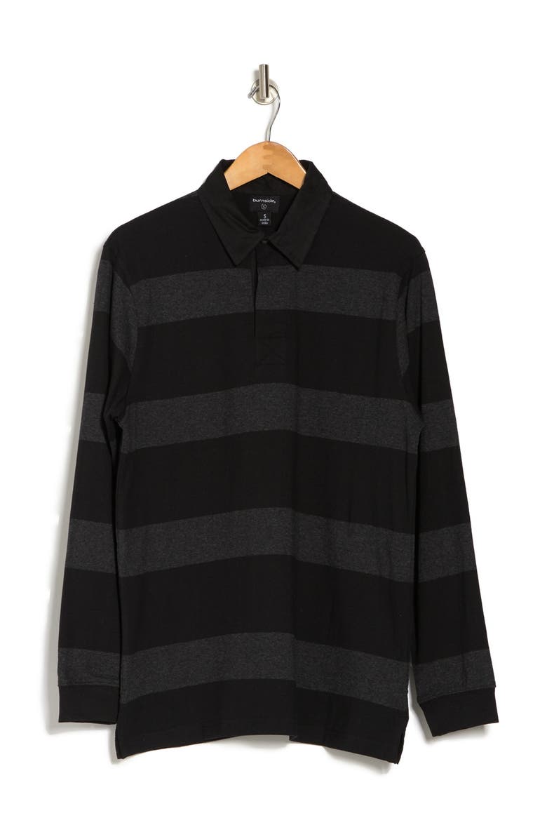BURNSIDE Stripe Rugby Polo, Alternate, color,