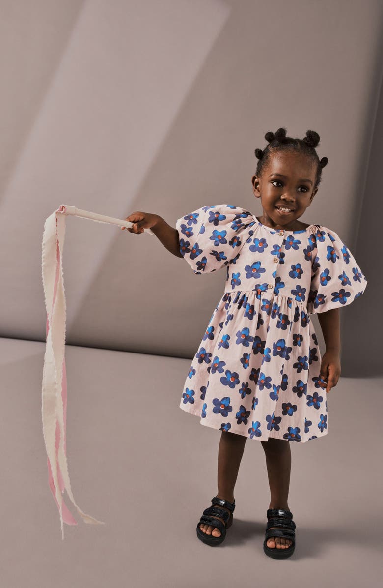 NEXT Kids' Bold Floral Cotton Dress, Alternate, color, 