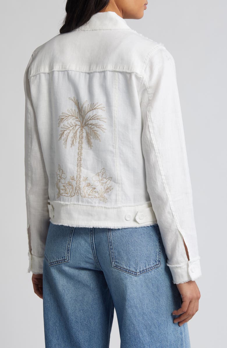 Tommy Bahama Breezy Palm Raw Edge Linen Jacket, Alternate, color, 