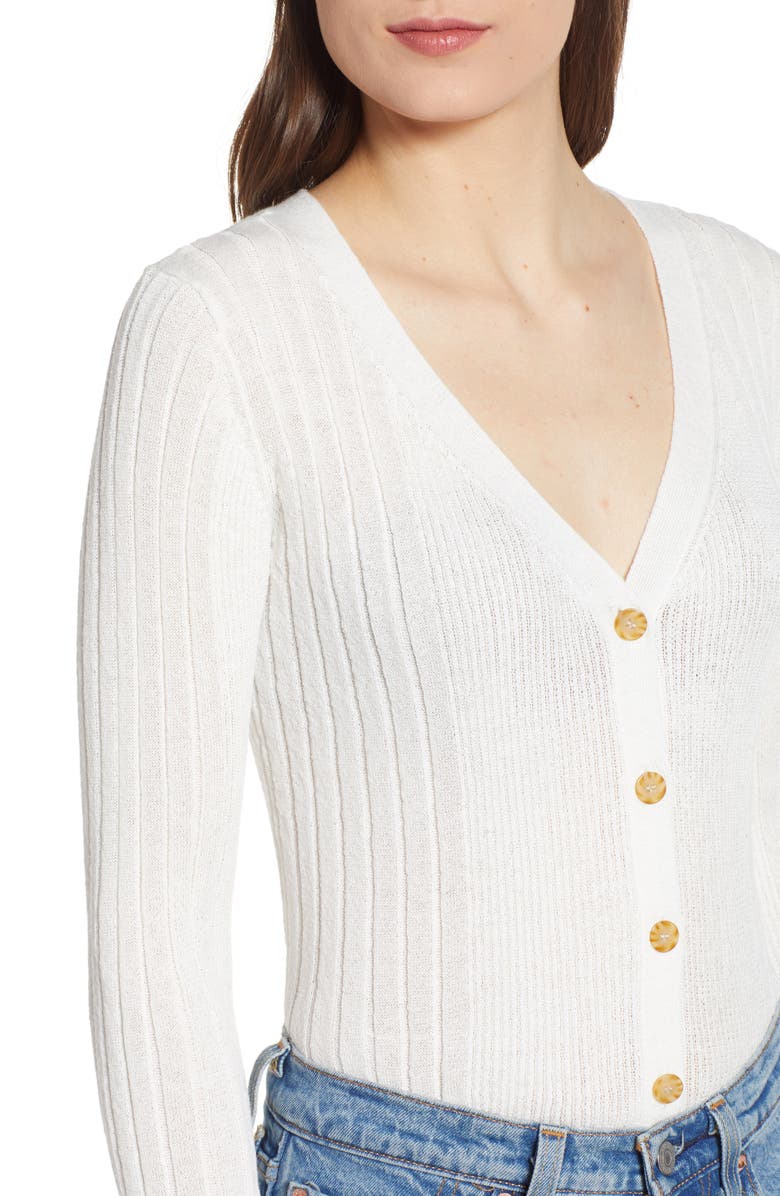 Leith Ribbed Cardigan, Alternate, color, 
