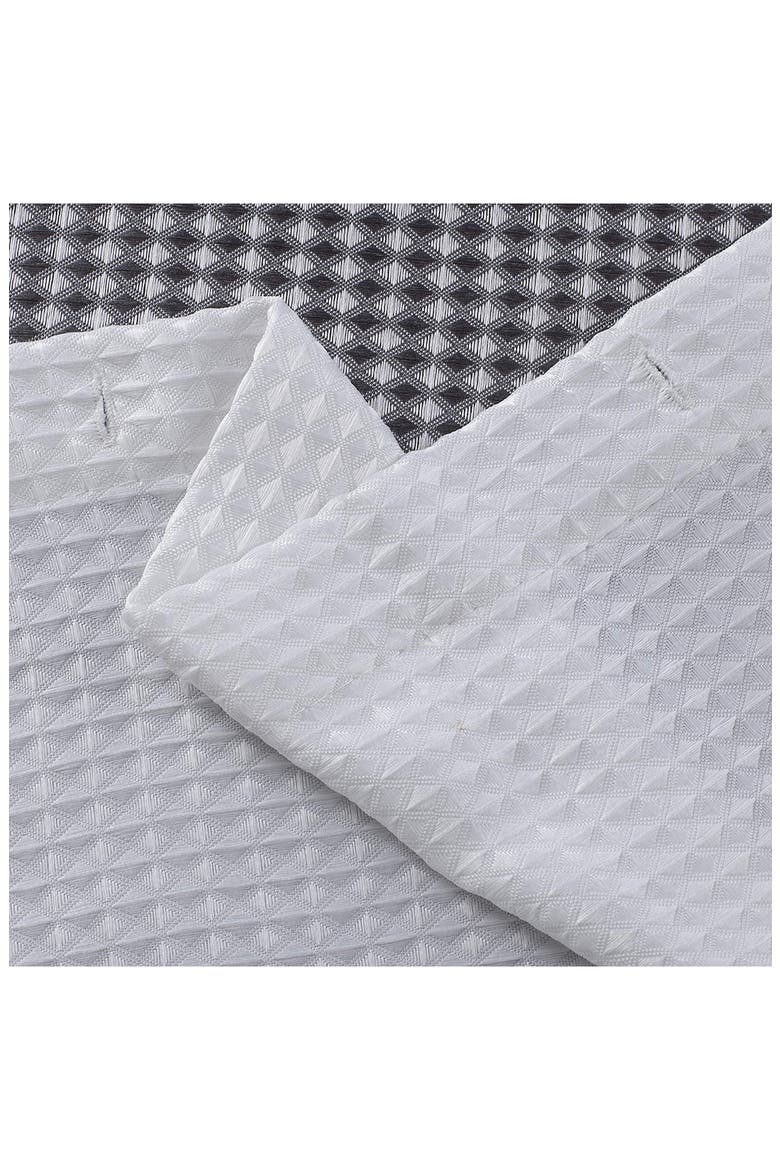 Shades Ombré Waffle Texture Shower Curtain, Alternate, color, GREY