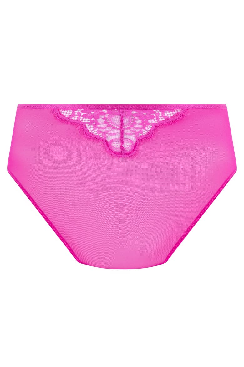 Prina High-Waisted Highleg Brazilian, Alternate, color, Rose Violet
