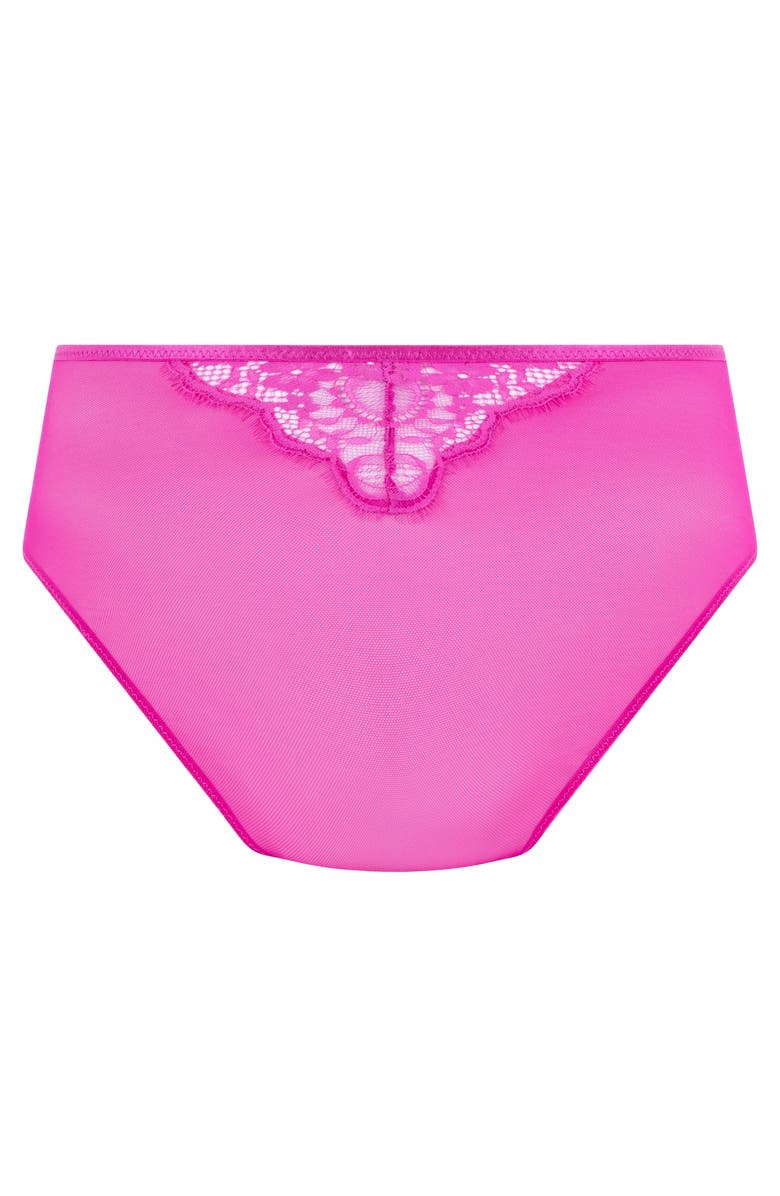 Hunkemöller Prina High-Waisted Highleg Brazilian, Alternate, color, Rose Violet