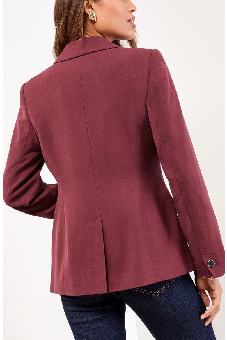 Longline Tailored Blazer, Alternate, color, RED