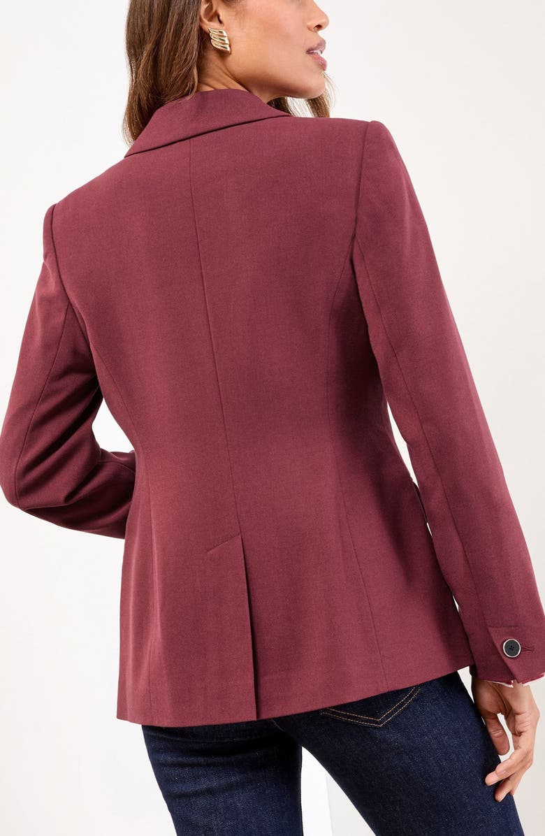 Lipsy Longline Tailored Blazer, Alternate, color, Red