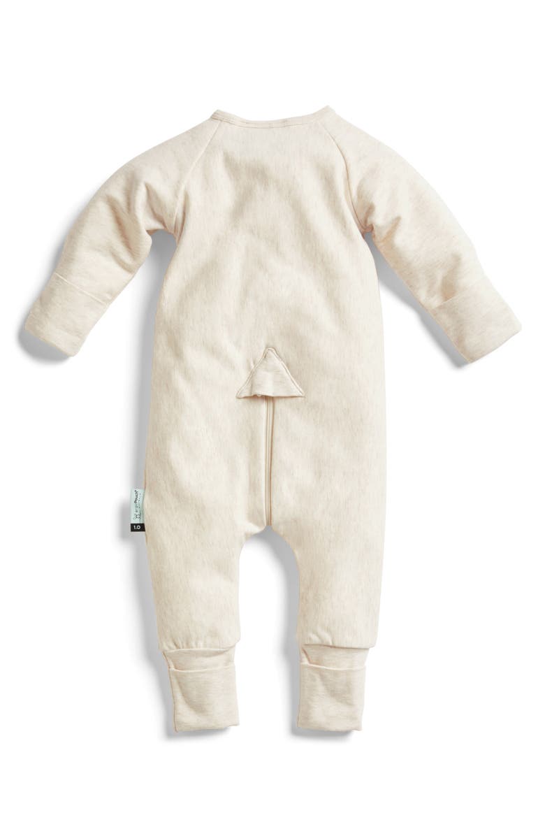 ergoPouch 1.0 TOG Long Sleeve Layering Romper, Alternate, color, Oatmeal Marle