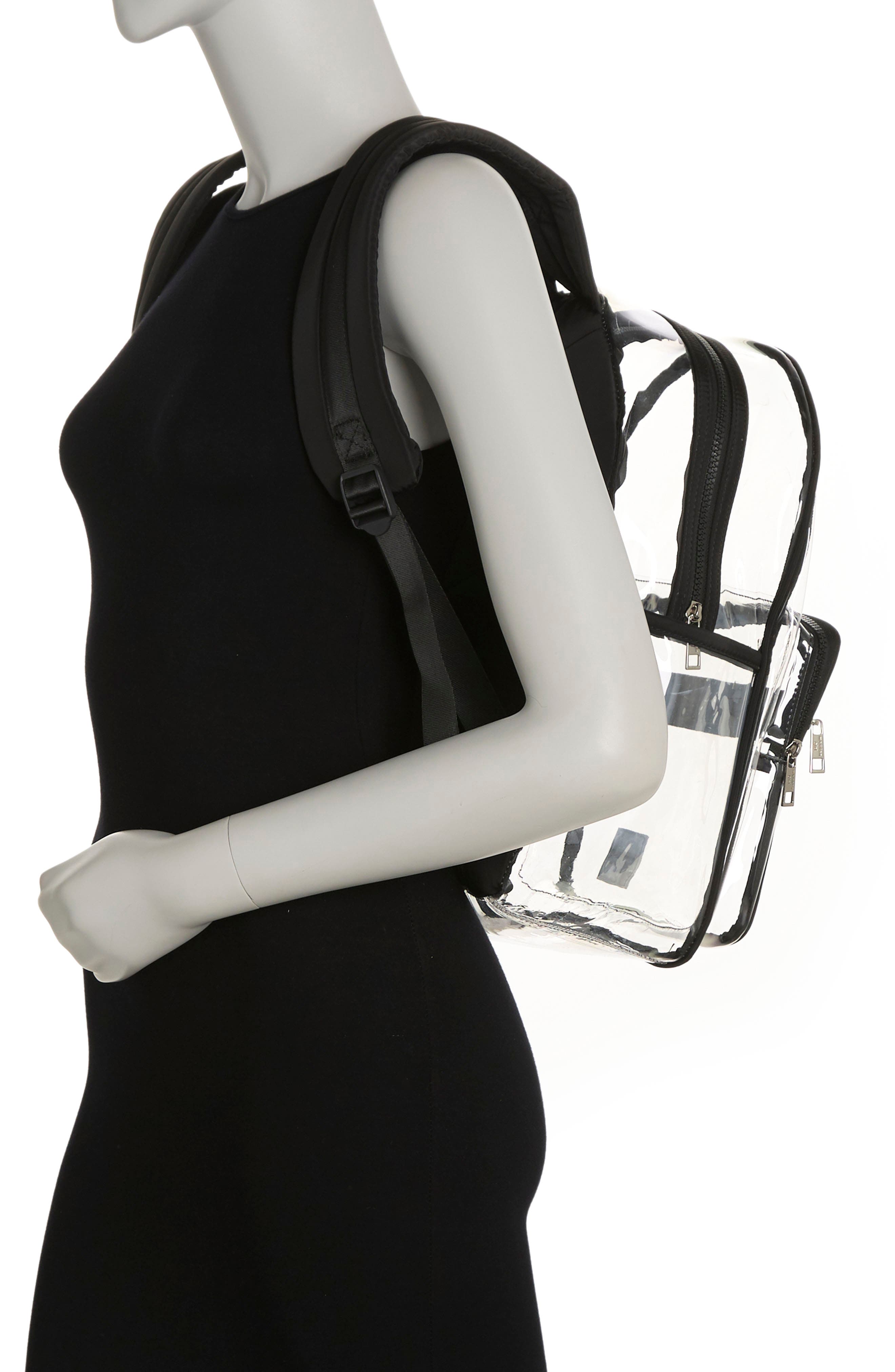 Madden Girl Clear Vinyl Backpack, Alternate, color, 