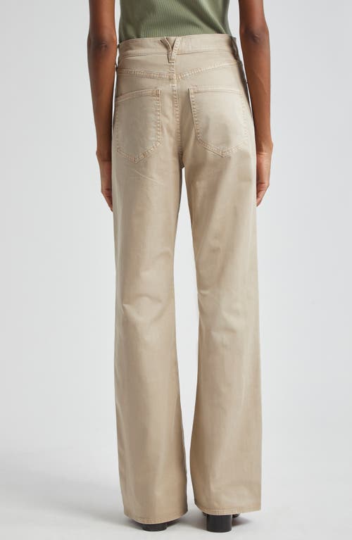 Shop Veronica Beard Crosbie High Waist Wide Leg Jeans In Stone
