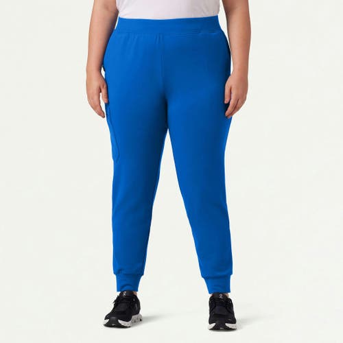 Jaanuu 6-pocket Slim Knit Scrub Jogger In Blue