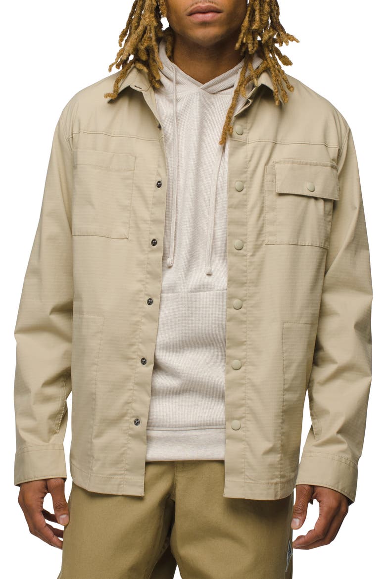 Palisades Ripstop UPF Snap Front Field Shirt, Main, color, SANDSTONE