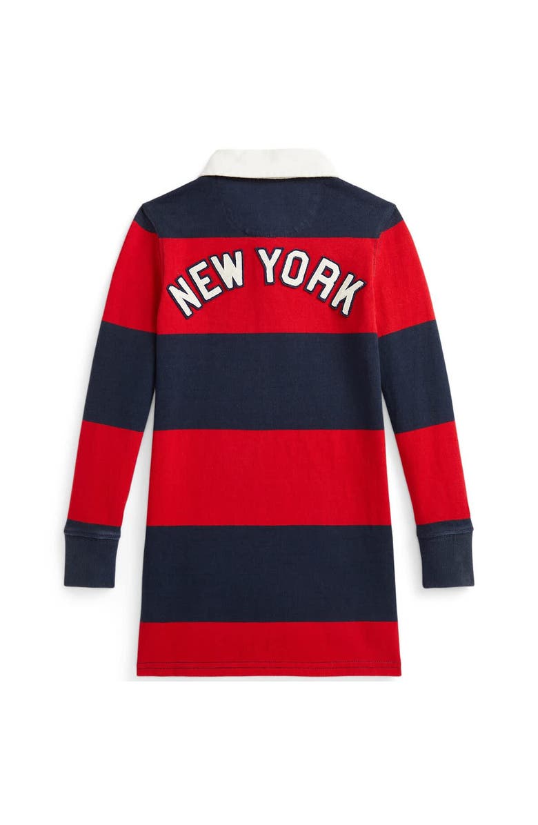 Polo Ralph Lauren Toddler Polo Ralph Lauren  Navy/Red Yankees  Rugby Dress, Alternate, color, 