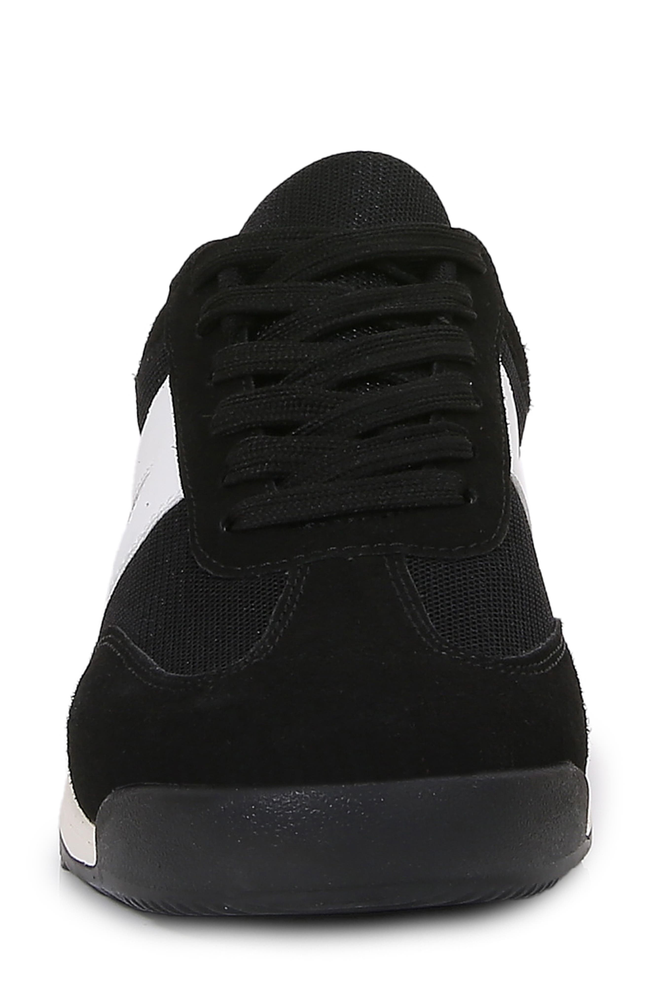 BERNESS Leena Bike Toe Wedge Sneaker, Alternate, color, Black
