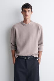 COS Boiled Merino Wool Crew-neck Sweater
