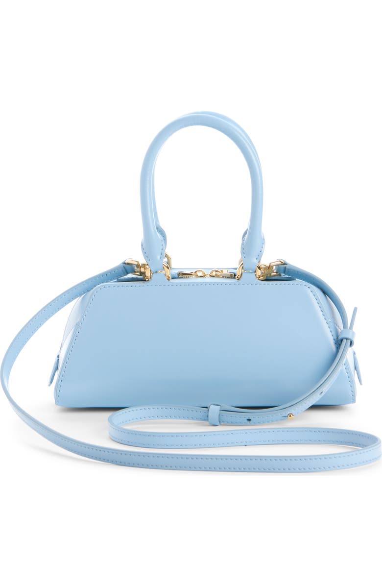 Givenchy Mini Antigona Leather East/West Satchel, Alternate, color, Light Blue