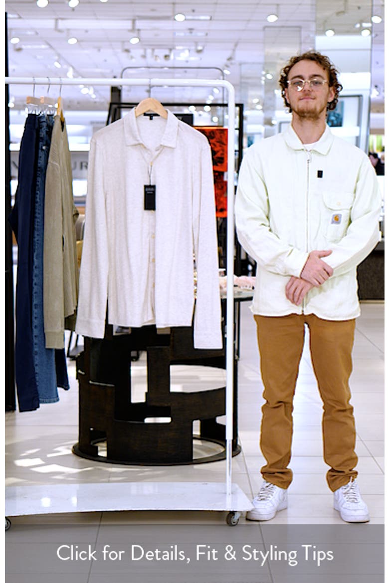 Hornby Long Sleeve Knit Button-Up Shirt video
