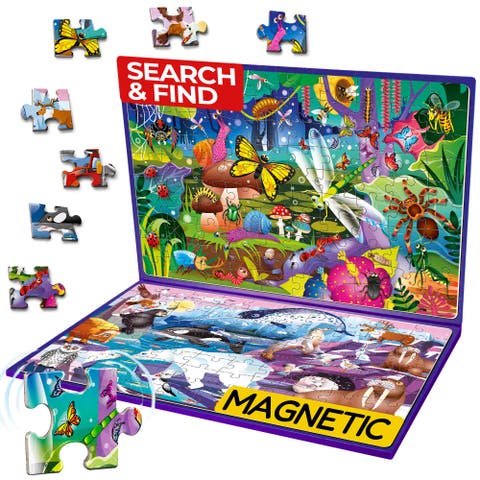100 PCS Magnetic Kids Jigsaw Puzzle Book