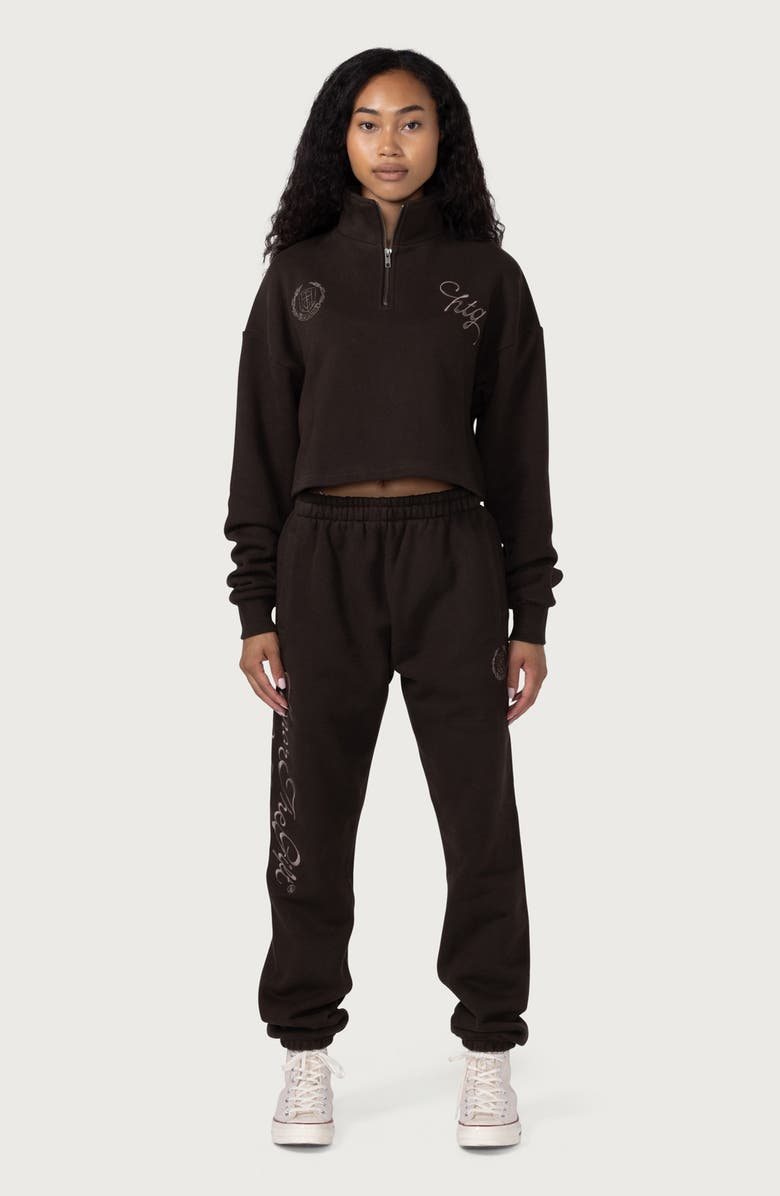 HONOR THE GIFT Logo Script Cotton Sweatpants, Alternate, color, 