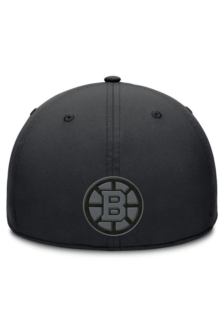 Men's Fanatics Black Boston Bruins Authentic Pro Road Team Code Flex Hat, Alternate, color, Black