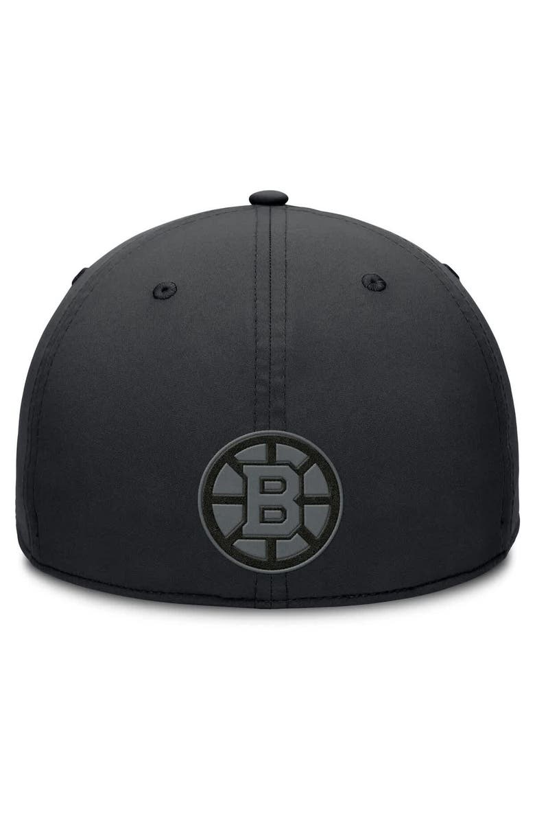 FANATICS Men's Fanatics Black Boston Bruins Authentic Pro Road Team Code Flex Hat, Alternate, color, Black