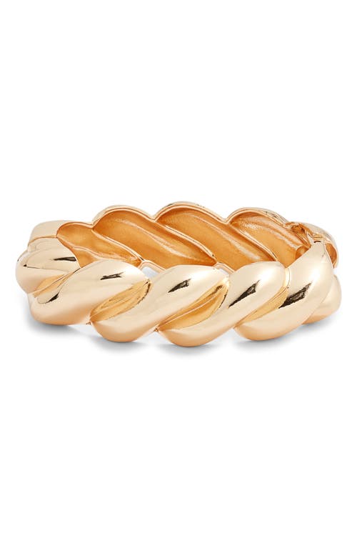 Open Edit Twisted Bangle In Gold